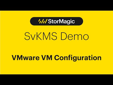 SvKMS Demo - VMware VM Configuration