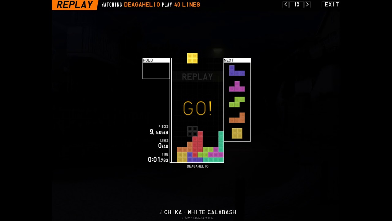 TETR.IO Sprint 40L Former WR 25.849 (Infdev)
