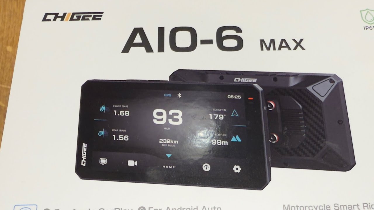 CHIGEE AIO-6 MAX Motorcycle Carplay Android Auto GPS Navigation System