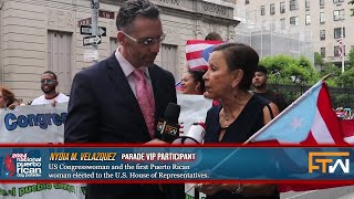 Details Todd interviews US Congresswoman, Nydia M. Velazquez at the 2024 National Puerto Rican Day Parade News