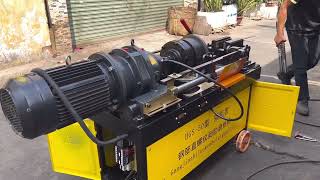 Máy lăn ren HGS-50PRO thử sắt D32 ren dài 28cm #thienvungo #maylanren #maytienrenhgs40 #maytienren