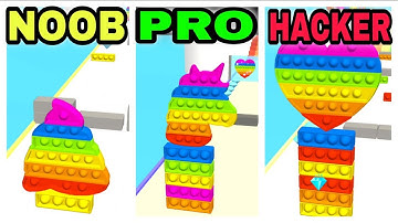 FIDGET RUSH - NOOB VS PRO VS HACKER - Gameplay Walkthrough