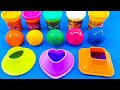 Satisfying video | How to Make Shapes with Colorful PLay doh Balls Asmr
