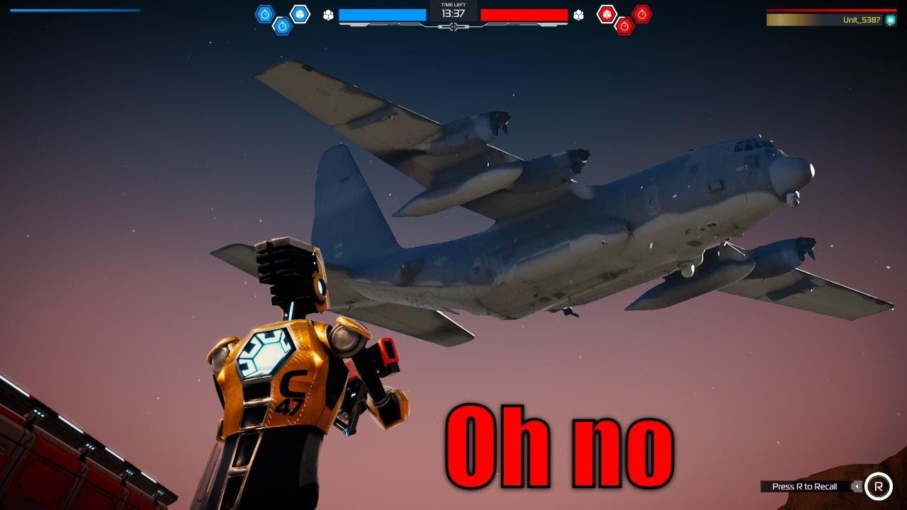 ENEMY "AC-130" ABOVE | Robocraft 2 Flying NA MP Test
