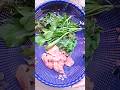 🤤 Desi  Green Chicken  🔥 village style cooking #shorts
