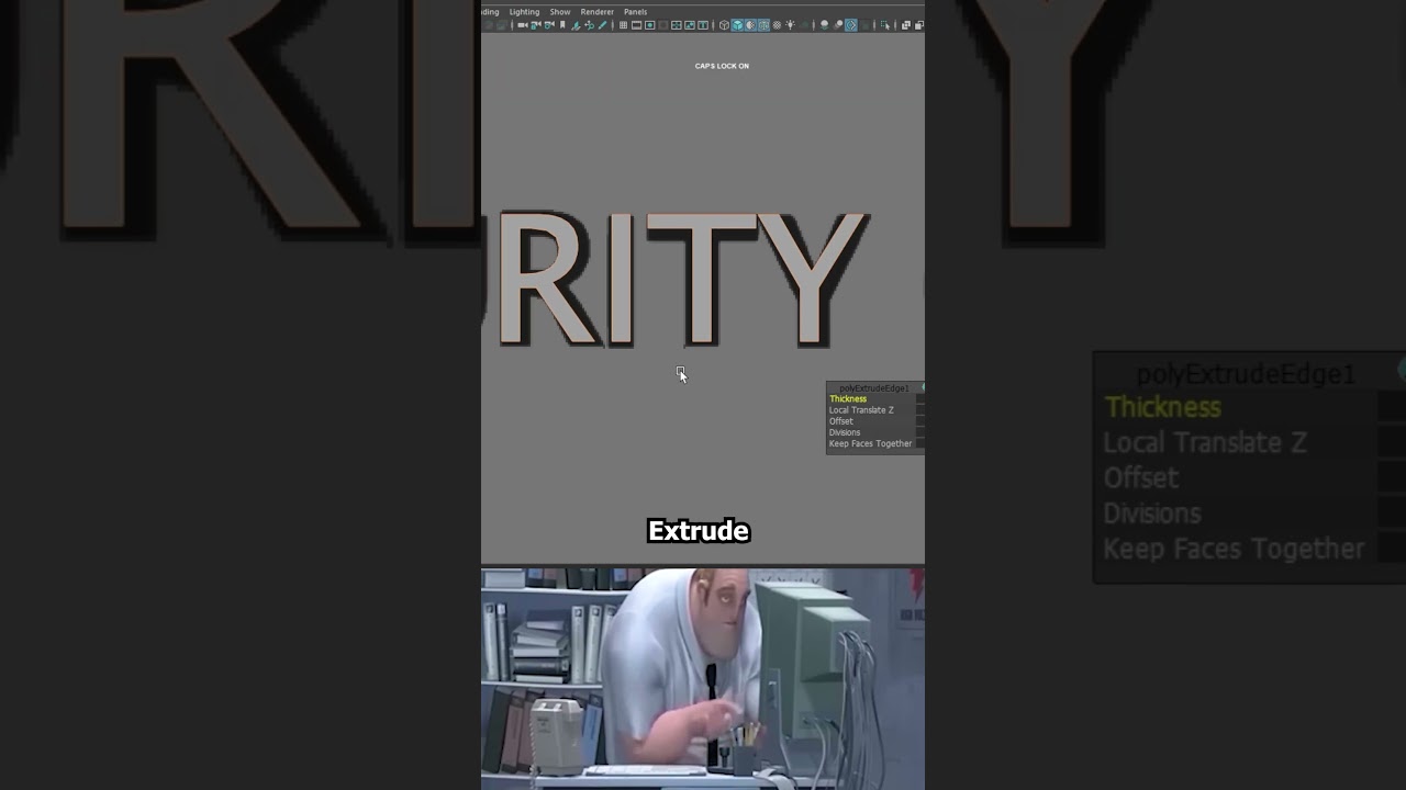 Noob vs Pro Artist: 3D Text Maya 
