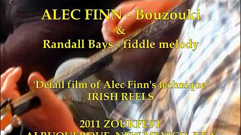 Alec Finn - Bouzouki - close up study of reel tempo technique