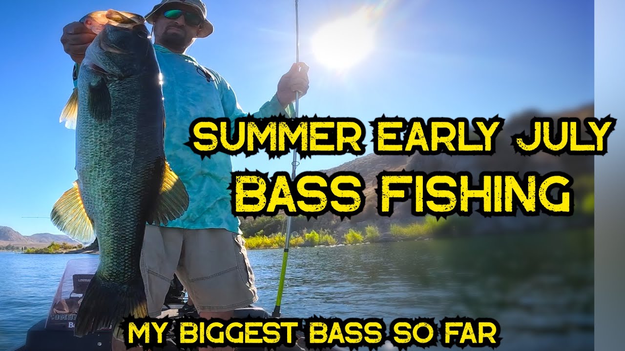 Early July Summer Bass Fishing Lake Perris 2024 | My Biggest Bass So Far #fishing #bass