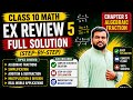 Class 10 Math Review Exercise 5|Full Solution|Algebraic Fraction|Chapter 5 review Ex 5|New Book 2026