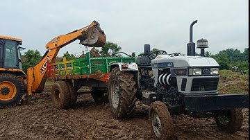 New Eicher 485 power plus tractor with full loaded Trolley | john deere Tractor power |#MVKT