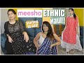 Meesho Ethnic Wear Haul Starting Rs.600 || CHIKANKARI , कुर्ती Sets, Saree and more!