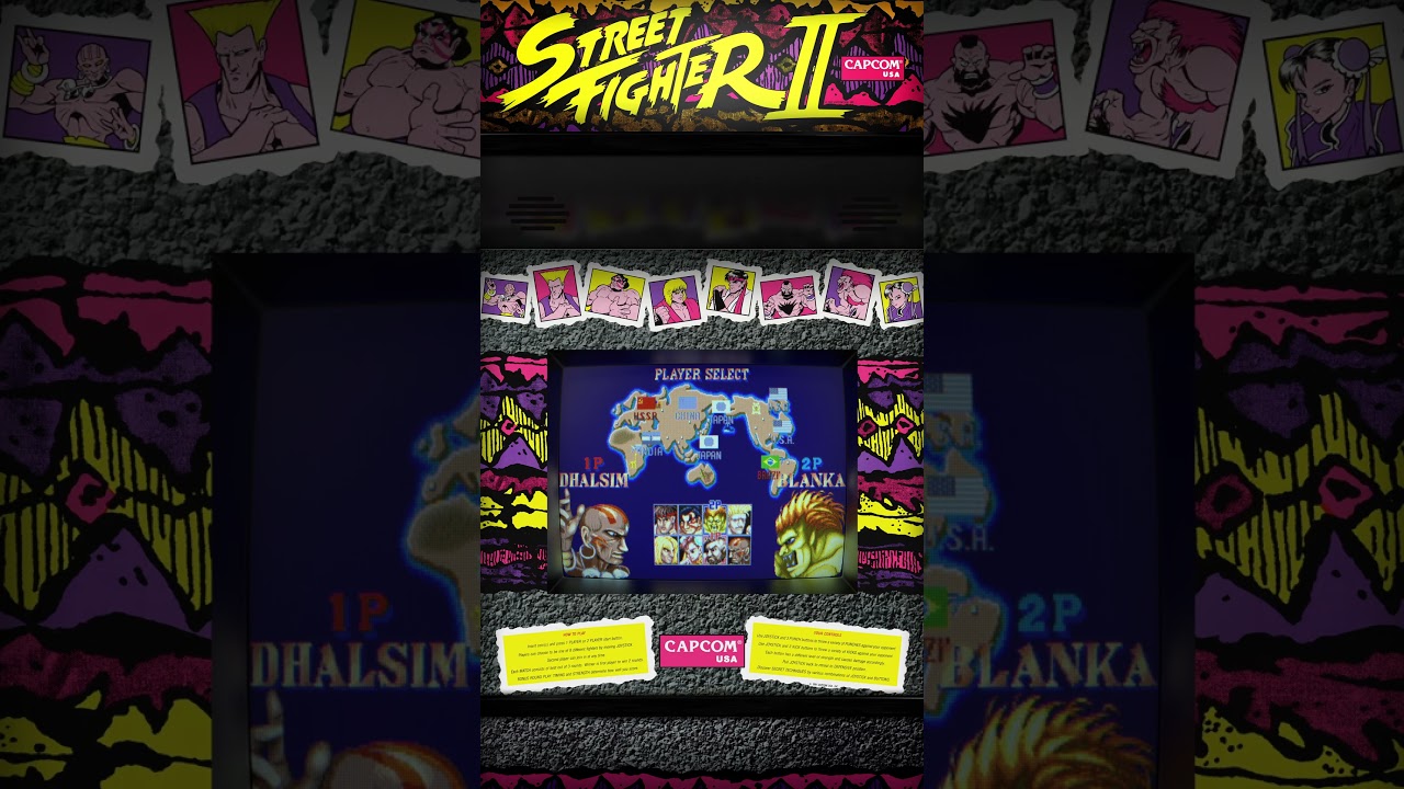 STREET FIGHTER 2 THE WORLD WARRIOR 4K Vertical Overlay Retroarch Mame fbneo Emulation