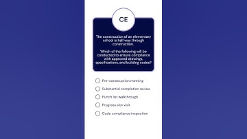 ARE Construction Evaluation - Inspections #are #architecture #ncarb #shorts