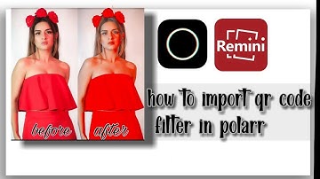 how to import qr code filter in polarr for fanpage