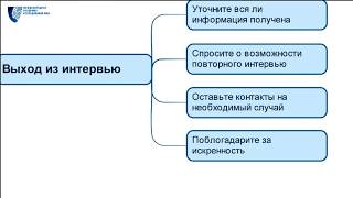 Структура специального интервью