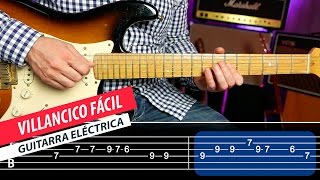Video thumbnail of "Wish You a Merry Christmas (Guitarra eléctrica) El Villancico más fácil para guitarra | Guitarraviva"