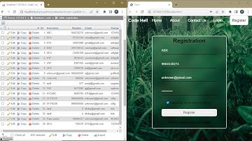 Part-2 | Database connection of registration form using PHP & MySQL |Connect DB in registration form