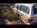 Abandoned mercury station wagon in Drydn Texas