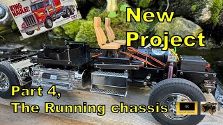 Part 4 -Tamiya 's 1/14 King Hauler RC Truck, The running Chassis