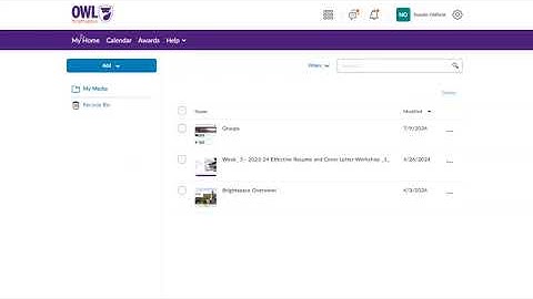 Brightspace Media Library