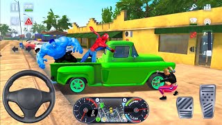 슈퍼마켓으로 운전하는 세차장 사고 Uber 픽업 차량 - Taxi Sim 2020 무료 모바일 시뮬레이션 screenshot 1
