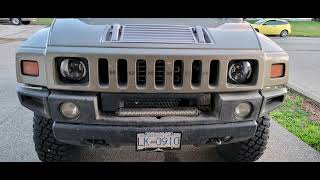 Match Highlights Hummer H2 Headlamp Mod LED Projectors installation.