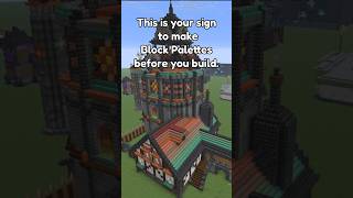 This is your sign to make a block palette! #minecraft #buildingprep