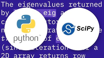 Incorrect EigenValues/Vectors with Numpy