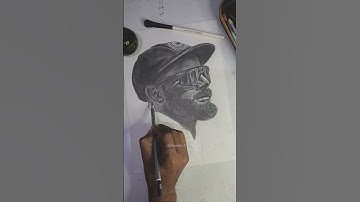 virat kohli draw...🤩🙆#artwork #art #portrait #trending #viratkohli #viral #shorts #shortvideo
