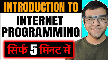 Introduction to Internet Programming 🔥