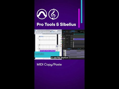 Pro Tools now offers seamless copying and pasting of MIDI to and from Sibelius