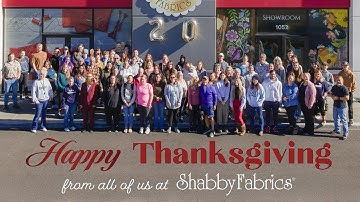 Happy Thanksgiving from Jen and the Shabby Fabrics Team