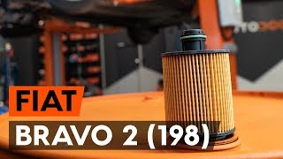 Cum schimb Filtru ulei motor FIAT BRAVO II (198) - tutoriale video
