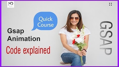 Gsap Animation Website Landing Page Using html and css Tutorial in Hindi | Quick Course 2021