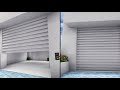 How to make shutter of shop in mini block craft game 