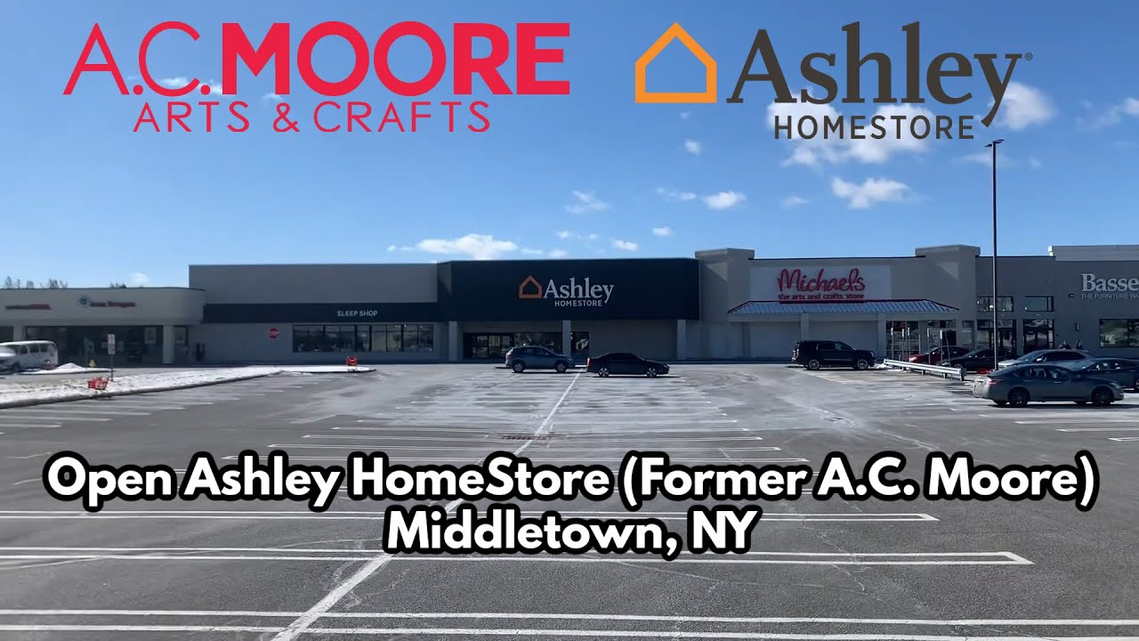 Revisit Of The Closed Ac Moore In Middletown, Ny (Now Ashley Homestore) -  Youtube