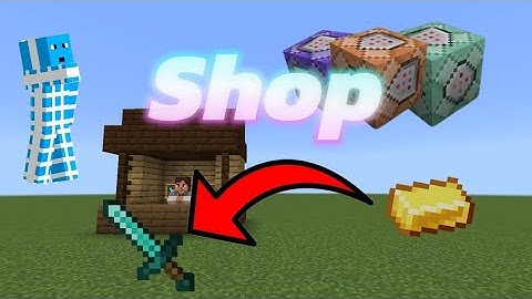How to make a shop with command blocks (Minecraft bedrock)