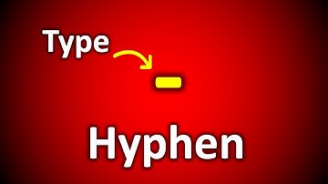 Hoe typ je een koppelteken op het toetsenbord [ DASH - ]