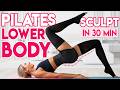 PILATES LOWER BODY SCULPT Booty Thighs Burn 30 Min Workout