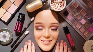 ASMR New HUDA Glam Makeup on Mannequin - (Soft Spoken) screenshot 2