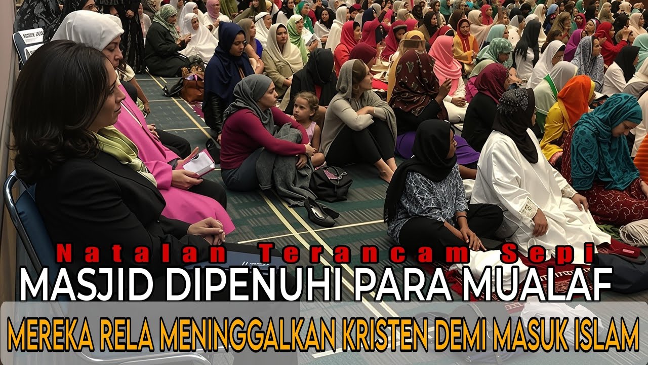 MEREKA RELA MENINGGALKAN KRISTEN DEMI MASUK ISLAM | Masjid dipenuhi para Mualaf