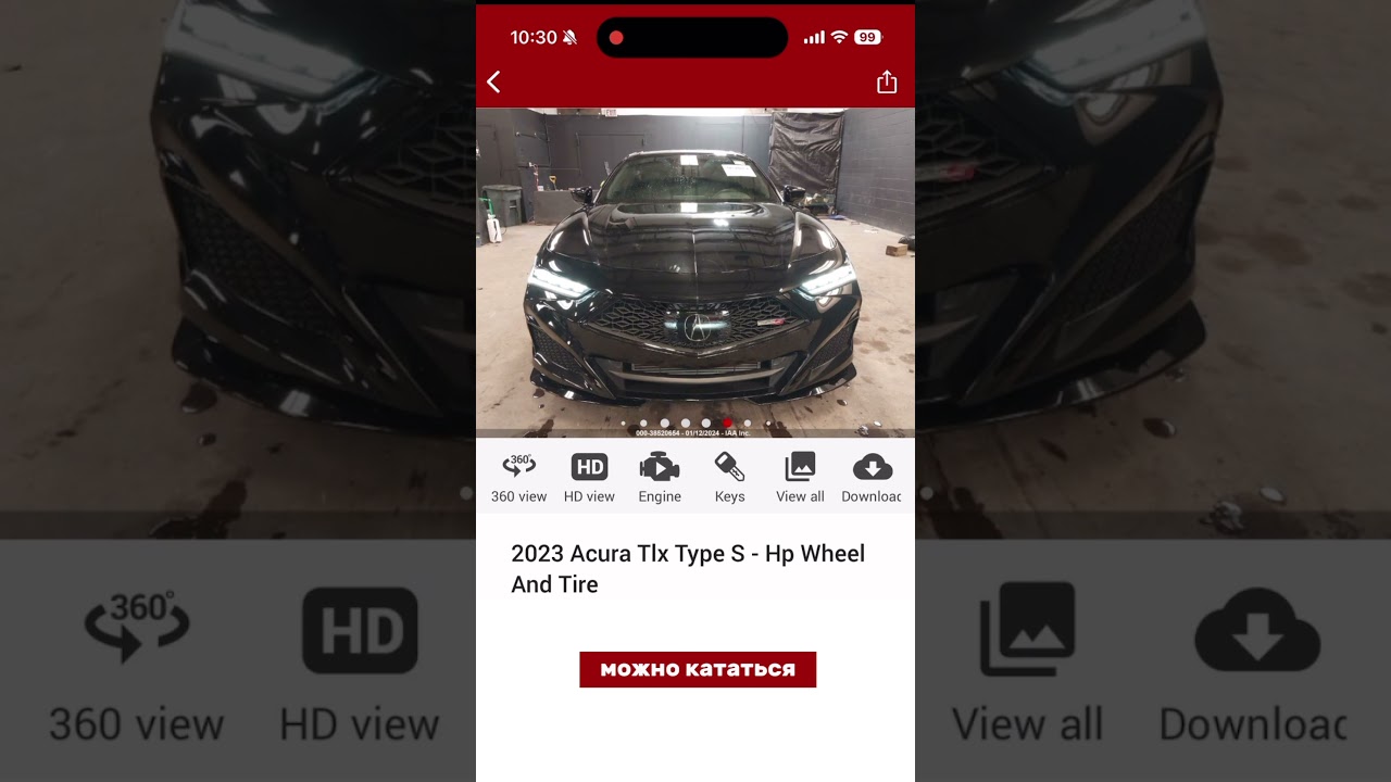 Обзор лота Acura TLX Type S 3.0 L