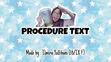 HOW TO MAKE A GUAVA JUICE ??? || PROCEDURE TEXT || ENGLISH TASK || 9 GRADE || #EnglishTask