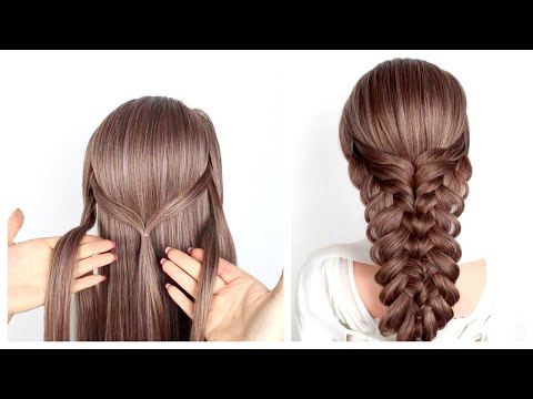 How to create big Braid Double Pull Through Braid Tutorial #shorts