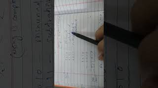 binary subtraction using 1's complement