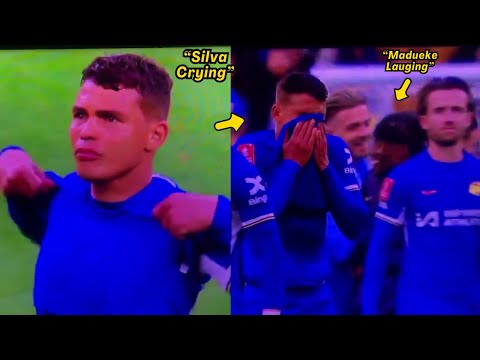 Thiago Silva Crying After Manchester City Beat Chelsea in FA Cup Semi Final