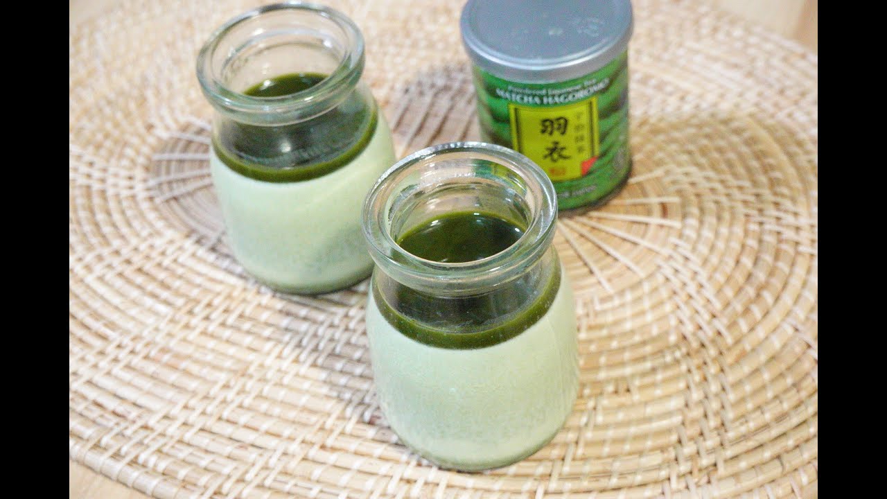 มัทฉะพุดดิ้งแบบง่าย เนื้อเนียน เข้มข้น ส่วนผสมน้อย อุปกรณ์น้อย  [Nokko's corner 17 ]