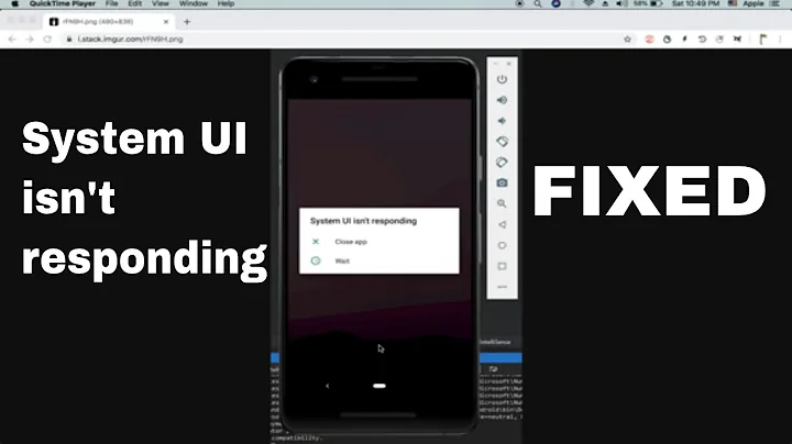 Fixed 😄 System ui isn't responding android studio emulator