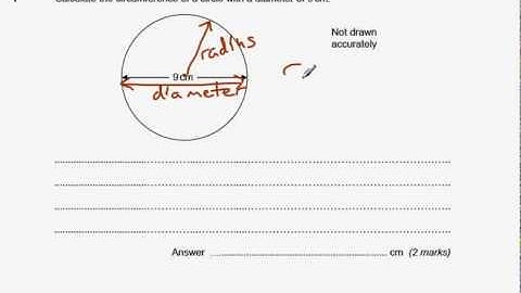 GCSE Maths revision Exam paper practice circumference of a circle