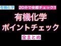 【共通テスト前たった20分で要点チェック!!】有機化学全ポイントチェック〔現役塾講師解説、高校化学、化学基礎〕